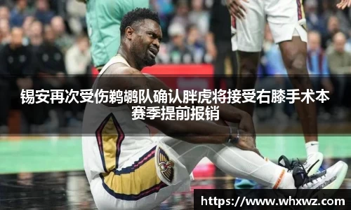锡安再次受伤鹈鹕队确认胖虎将接受右膝手术本赛季提前报销